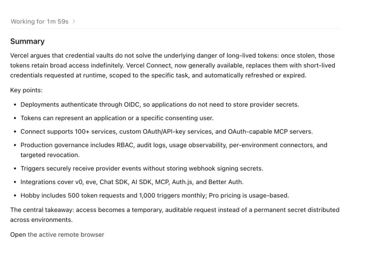CloudBrowser · Result from the demo recording